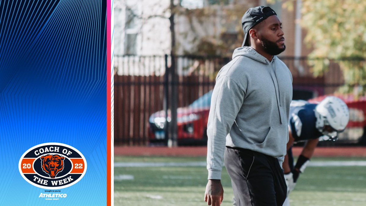 Chicago Bears (@BearsOutreach) on Twitter photo 2022-10-06 22:36:46 Congratulations to the @ChicagoBears Week 6 Coach of the Week winner brought to you by @Athletico, Anthony Dotson of @ChiAcadHS! #ThisIsHSFootball x @BWWings Congratulations to the @ChicagoBears Week 6 Coach of the Week winner brought to you by @Athletico, Anthony Dotson of @ChiAcadHS! #ThisIsHSFootball x @BWWings