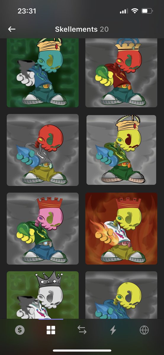 lorenzofotf's tweet photo. @Skellements número 32 rarity with the yellow crown in there too 👍 https://t.co/nY1hVyqbAv