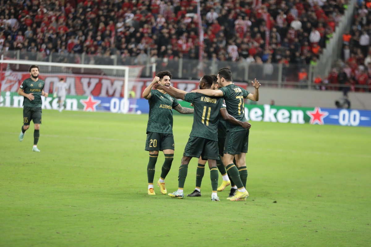 EuropaLeague's tweet photo. 3 points, 3 goals ⚽️✅

🇦🇿 Qarabağ are on fire 🔥

📸: @FKQarabagh | #UEL https://t.co/CFxHvFNKHK