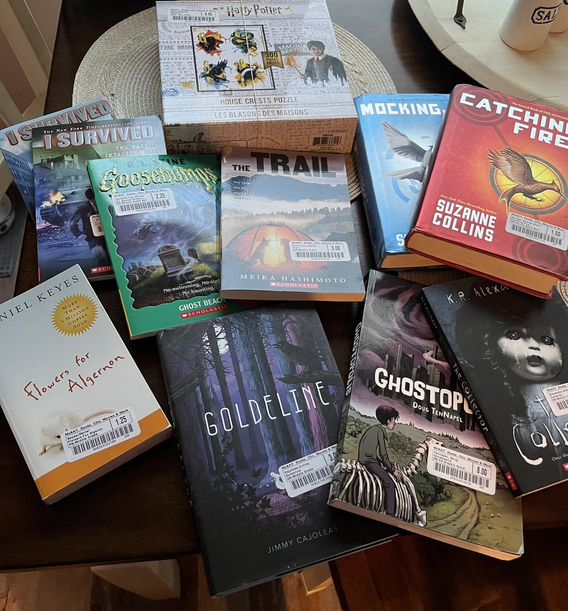 Thanks to <a href="/McKaysBooks/">McKay's</a> and our wonderful librarian <a href="/scmslibrary/">📚Stacie Whitlock📚</a>, I have some great new books for my classroom!! 📚❤️