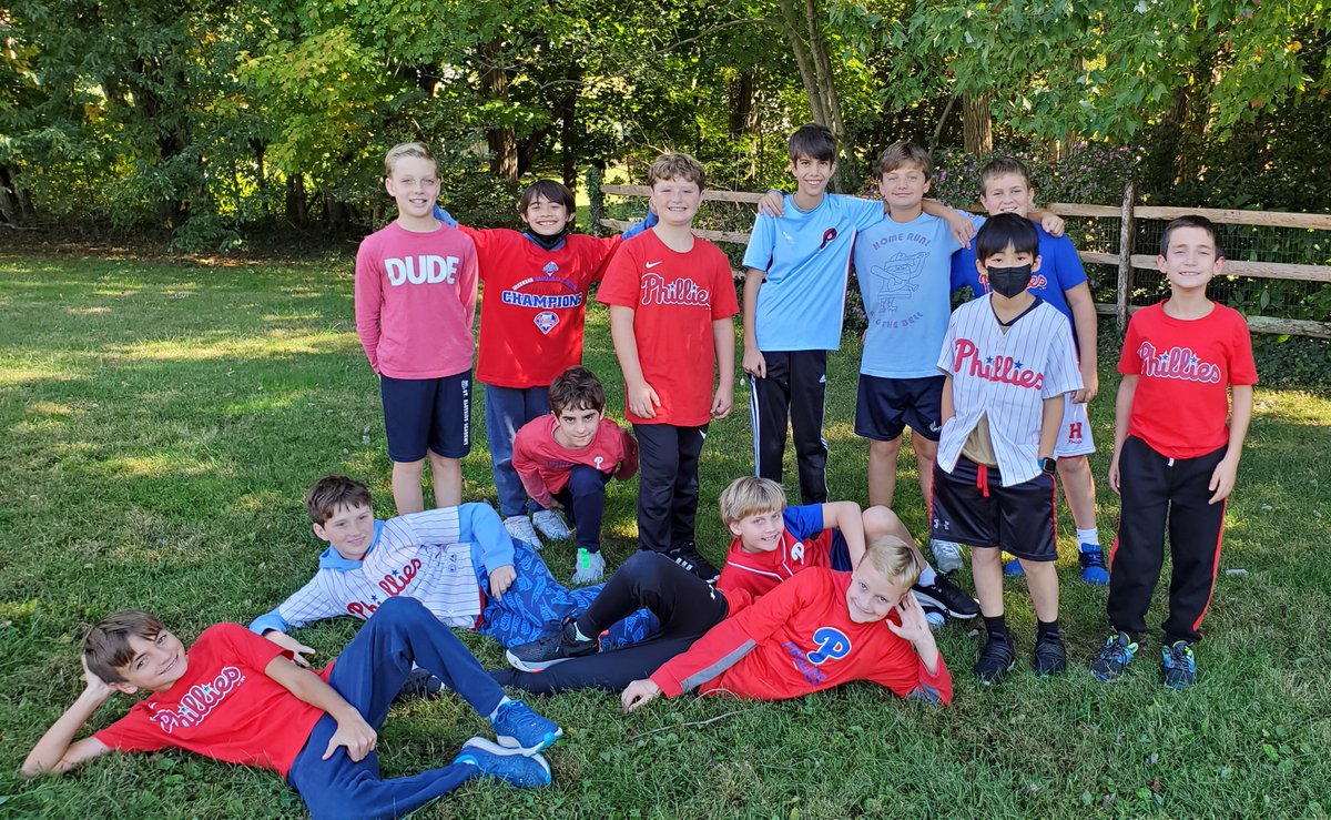 We're ready for a Red October! It was Phillies dress down day at the Academy, and we're excited for some playoff baseball! <a href="/Phillies/">Philadelphia Phillies</a> #Phillies #redoctober #LETSGOPHILLIES