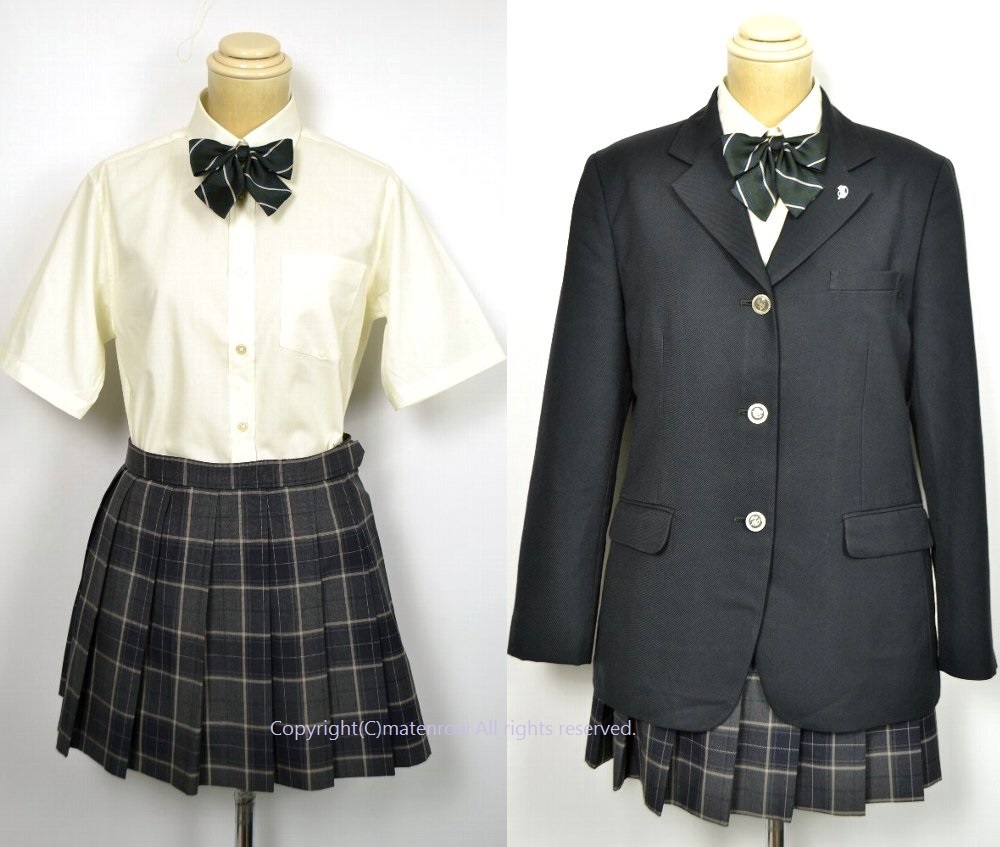 神奈川県立 川崎北高等学校 ブレザー冬服夏服 リボン 校章が出品され 