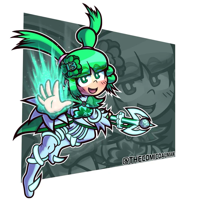 Jade is such a cutie and was a fun challenge to draw! 