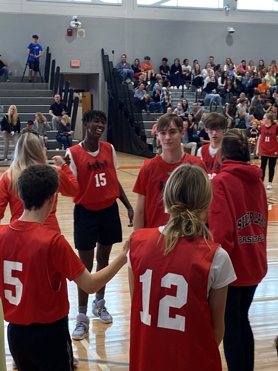 UnifiedSportsSL's tweet photo. The *first* Silver Lake Unified Basketball team had their *first* game today! Awesome teamwork and sportsmanship. Way to go! Thank you to Middleboro HS for hosting us! https://t.co/Bj5uMhSOC5