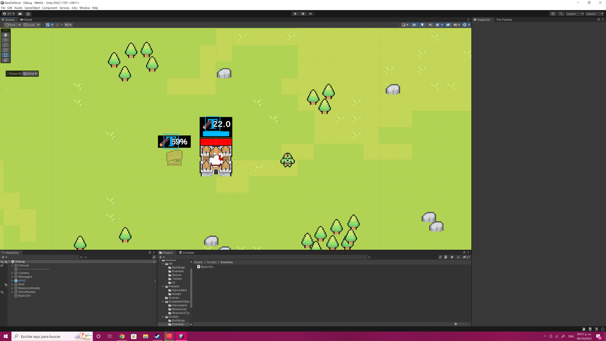 Orick08's tweet photo. Working with in my citi-builder/defender project!

#indiedev #gamedev #unity https://t.co/GrBYqrJm6T