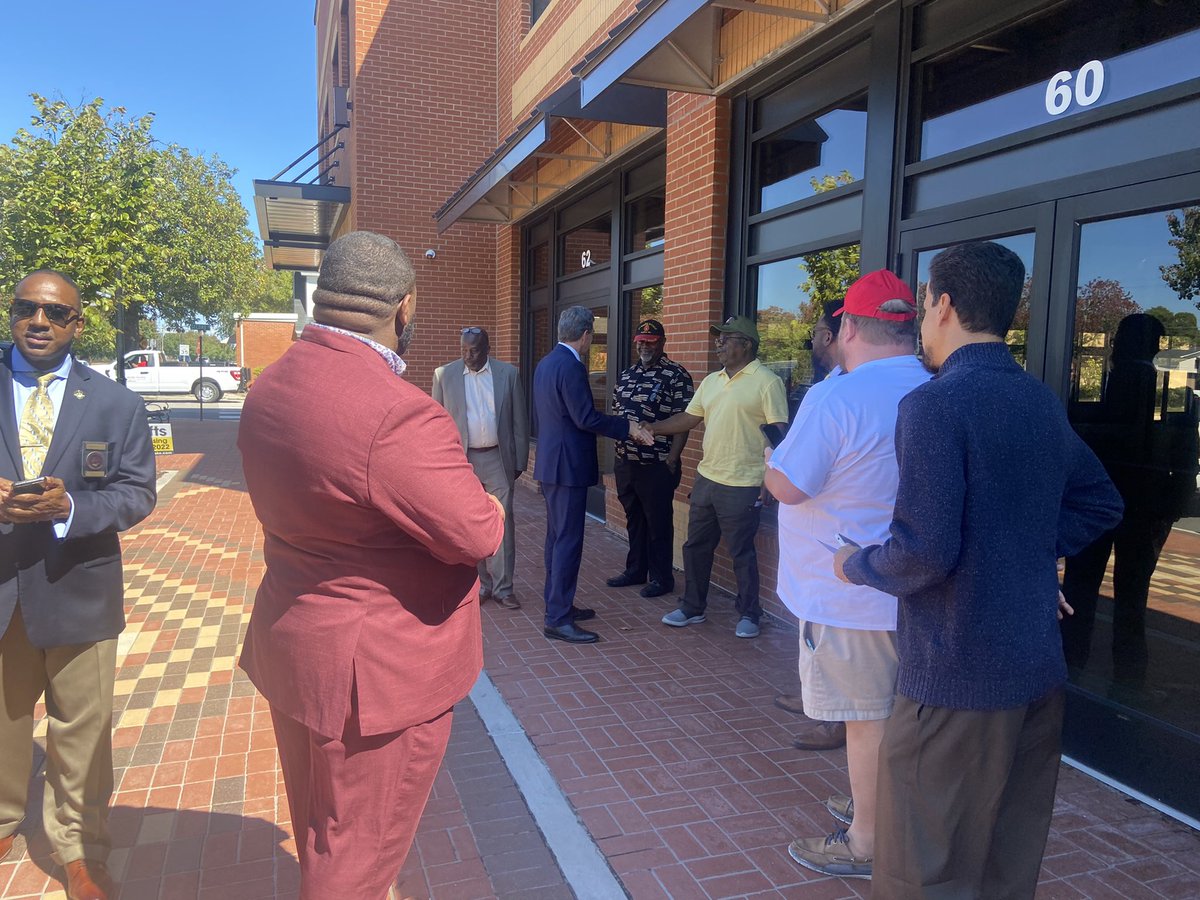 Nearly 100 people showed out today to hear <a href="/RoyCooperNC/">Roy Cooper</a> declare his support for our campaign. This is a critical race and our opportunity to have a Senator that represents all of us #ncpol #ncleg #ncga