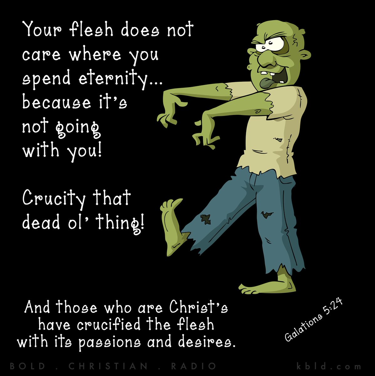 BoldKbld's tweet photo. Need help slaying your zombie? Tune in 24/7 for God's Word to revive your spirit on https://t.co/wNF6VJZOXU and in the Tri-Cities on 91.7! https://t.co/QnjI5iztB1