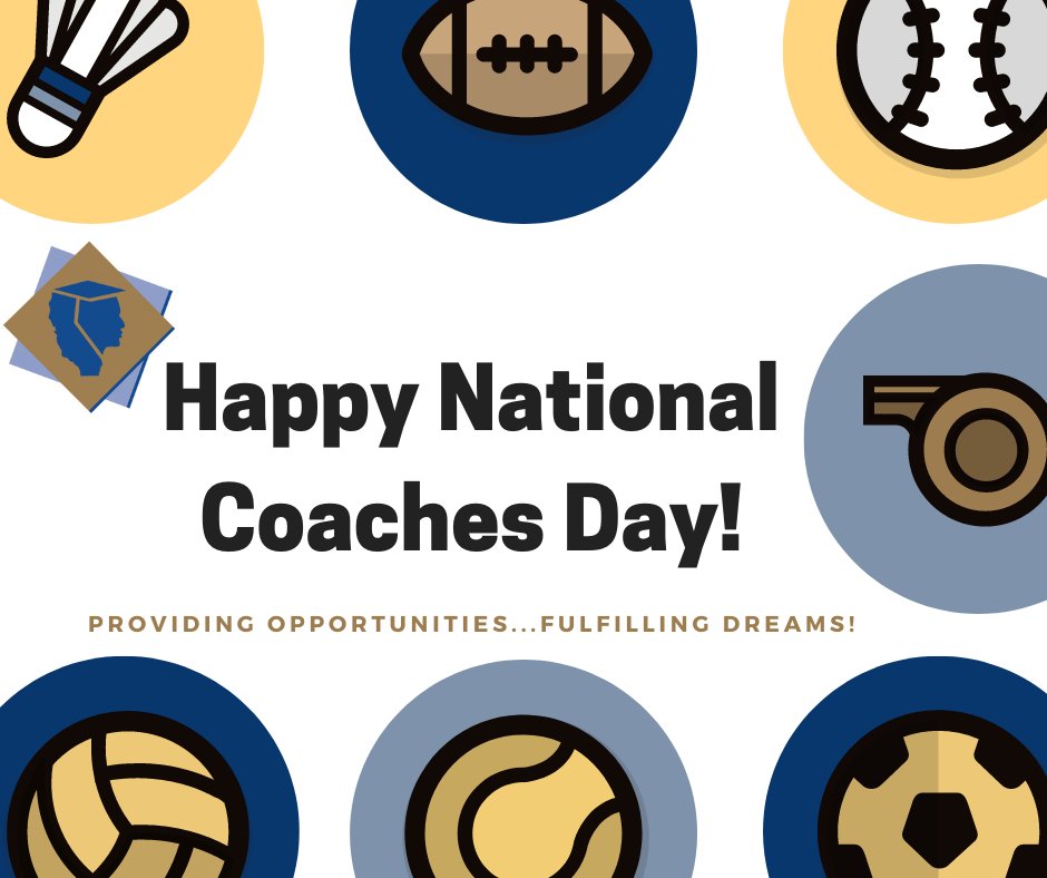 Thank you to all our @CCCAASports Coaches for fulfilling dreams! #NationalCoachesDay