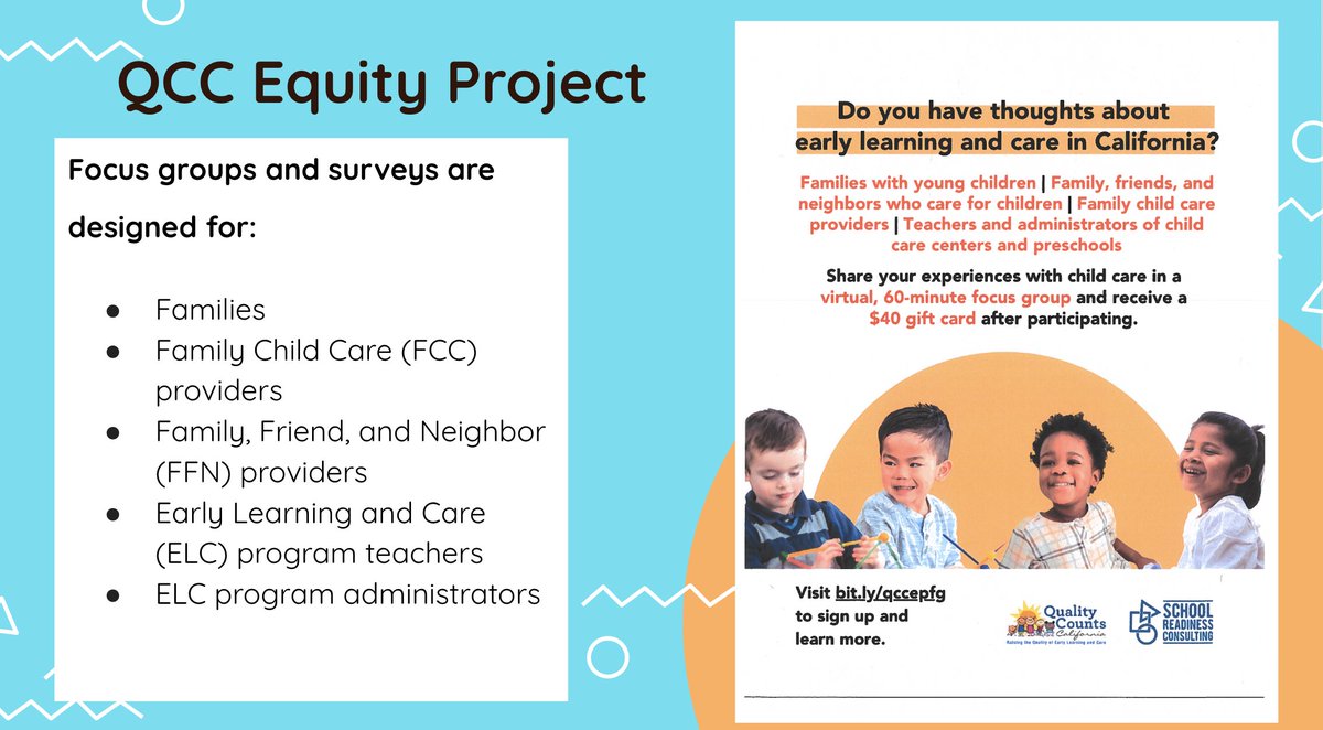 🌳✨Quality Matters Consortium Collaborative came together to re-envision a more equitable QRIS to guide the coming year by increasing equitable outcomes. Local-level input is essential.#StrongerTogether #ALLIN4EQUITY https://t.co/3wzsXLB9pv 