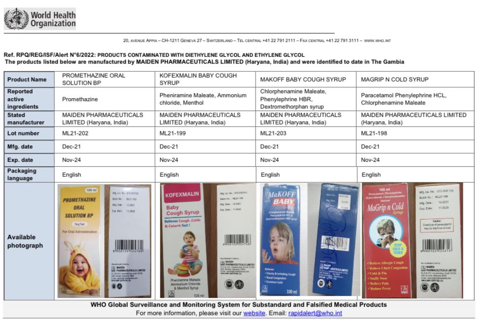 jo ⸸ on Twitter "RT ALERT Four dangerous cough syrups by Maiden