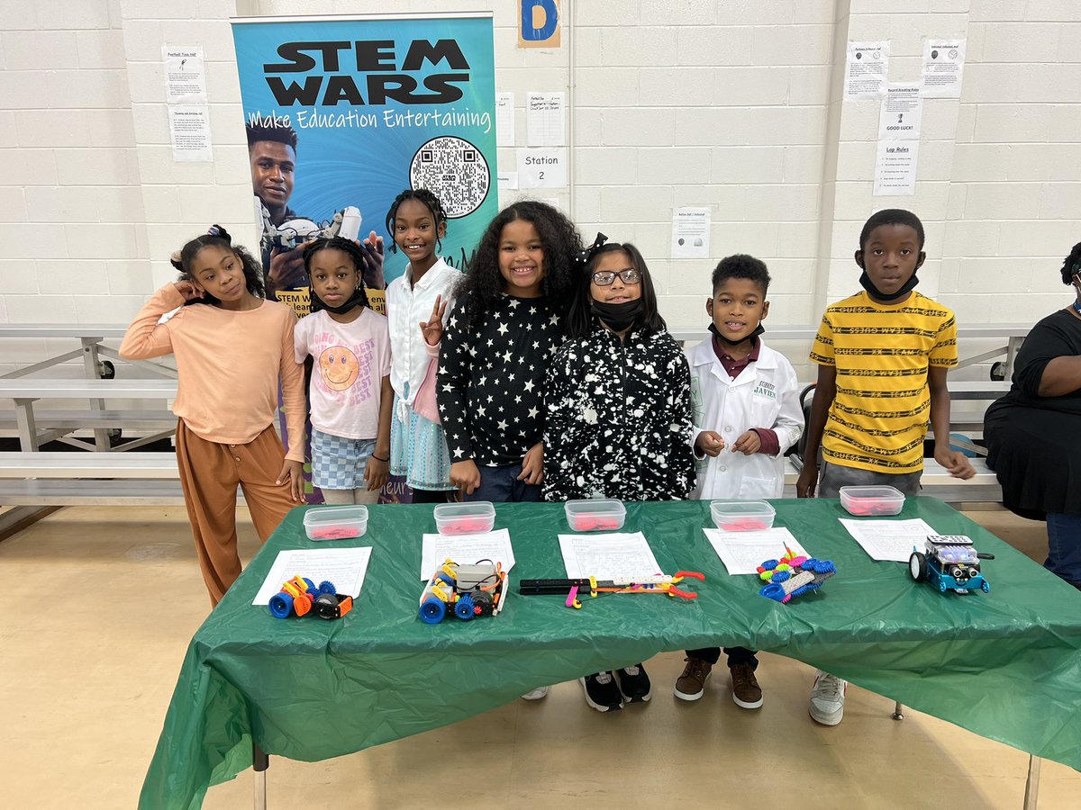 STEMClayZ's tweet photo. We had our first STEM event of the year today. It was an amazing success. Shout out to STEM WARS for bringing the house down at Fairview Elementary. A special shout out to the finalists in our robotics showcase. #stemwars #stemhenry @drhafza https://t.co/oEjEj5lnHK