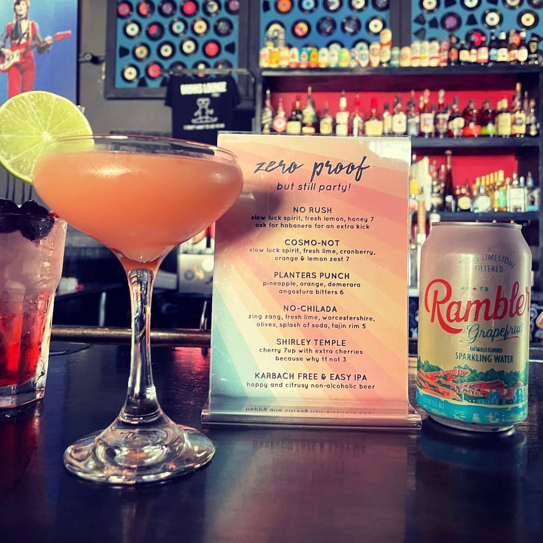 Here for the party (but not the hangover!) 🍸🍹

#zeroproof #na  #austinbars #austin #atx #austintexas #austintx #eastaustinbars #eastaustin #divebars #austindivebars #drinkslounge