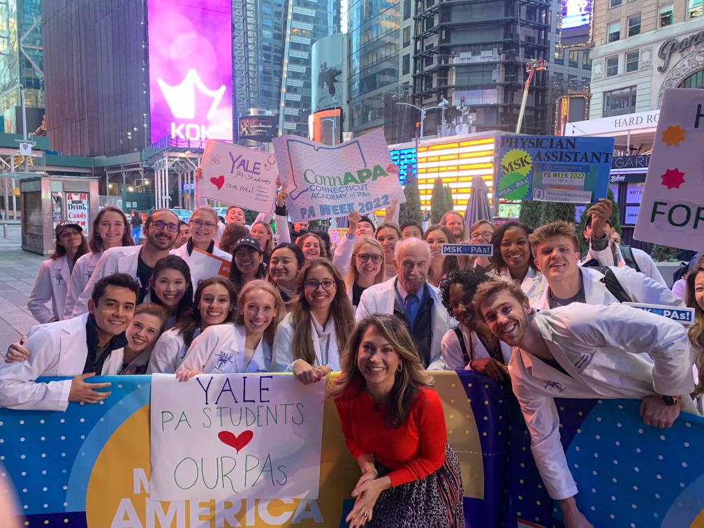 Happy PA Day from all of us at the Yale Physician Associate Program!!  #PAsonthePlaza #PAweek #PAsGoBeyond