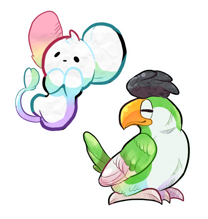 also shoutout to the tiny appearance of some new pokemon in the trailer. Love parrots <3 #PokemonScarletViolet #newpokemon #pokemonfanart