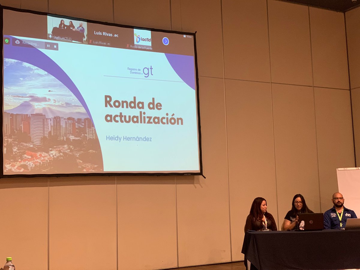 nichaiti's tweet photo. ccTLDs News Sessions
Update Round by Heidy Hernández (.GT)
@LACTLD Technical and Commercial Workshop in Santa Cruz de la Sierra, Bolivia
#LACTLD #LACNIC38 #LACNOG2022 https://t.co/ZXujef2ulm