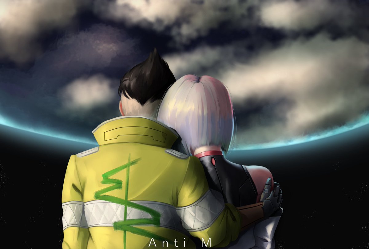 Anti_M_'s tweet photo. "I really want to stay at your house..."

Cyberpunk: Edgerunners, David &amp; Lucy fanart.

#cyberpunk #CyberpunkEdgerunners #David #LUCY #LucyCyberpunk #lucy_cyberpunk_edgerunners https://t.co/JxhG5lpTCg
