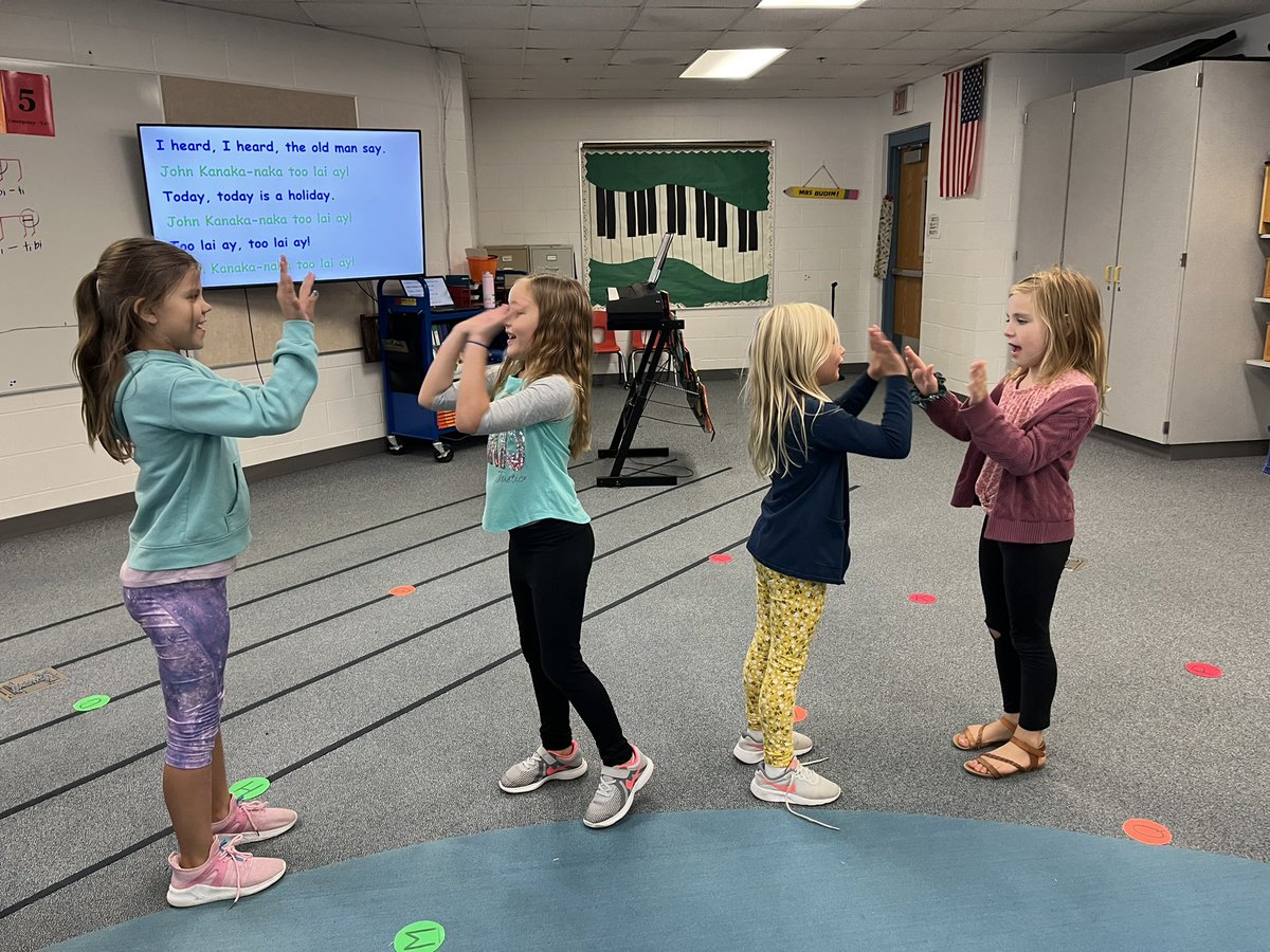 Learning ways to move to our songs in second grade. <a href="/KMElem/">KM Elementary School</a>