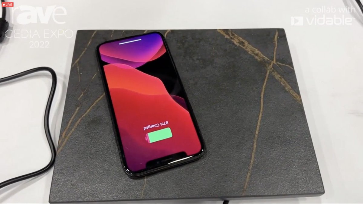 rAVePubs's tweet photo. rePLAY #CEDIAExpo 2022 product highlight: @kew_labs invisible wireless charging.

Join the event to watch all of our product videos being highlighted today: https://t.co/QKX0hsPTtK

@CEDIAExpo #AVtweeps https://t.co/5Q1i5WQG3b