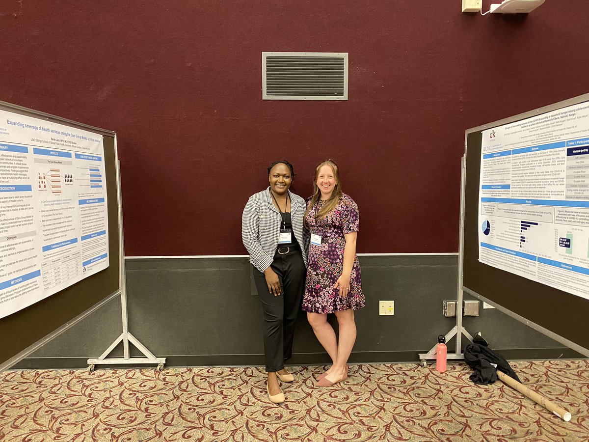 cfkafrica's tweet photo. It was great to see two of our 2022 #fellows at the @ncglobalhealth conference presenting the research they completed in partnership with #CFKAfrica! https://t.co/GbhT3IcYim