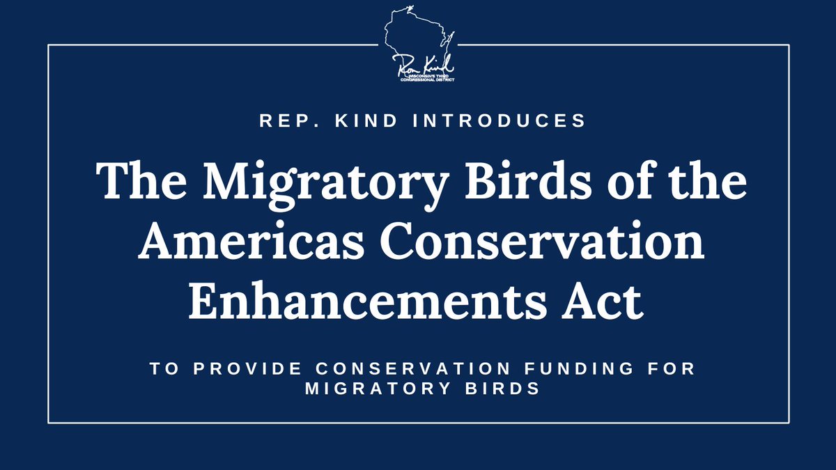 I'm proud to introduce the bipartisan Migratory Birds of the Americas Conservation Enhancements Act with @RepMariaSalazar. This legislation will provide robust conservation funding and promote the long-term conservation of migratory birds.