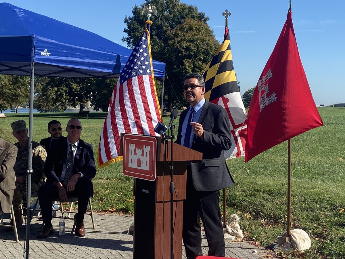 USACEBaltimore's tweet photo. “This project [Mid-Bay] is resilience in action. Thank you Baltimore District and Col. Pinchasin for keeping the partnership strong. This creates a great example on how we can continue to move forward. I love this project.” -@ASACivilWorks 

#MidBay #Infrastructure #ChesapeakeBay https://t.co/L6uqXERsti