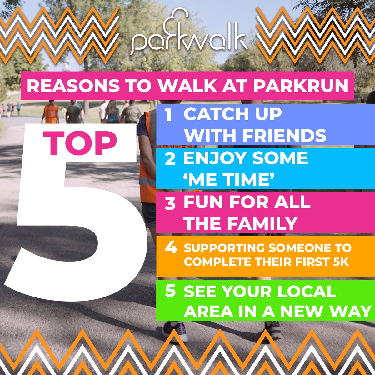 Whether you’re finding your feet, not sure how to get started, craving some me time or are keen to introduce someone new to parkrun, here are five reasons why we love #parkwalk  👉  parkrun.me/3avn

What do you love most about walking at parkrun?

🌳  #loveparkrun