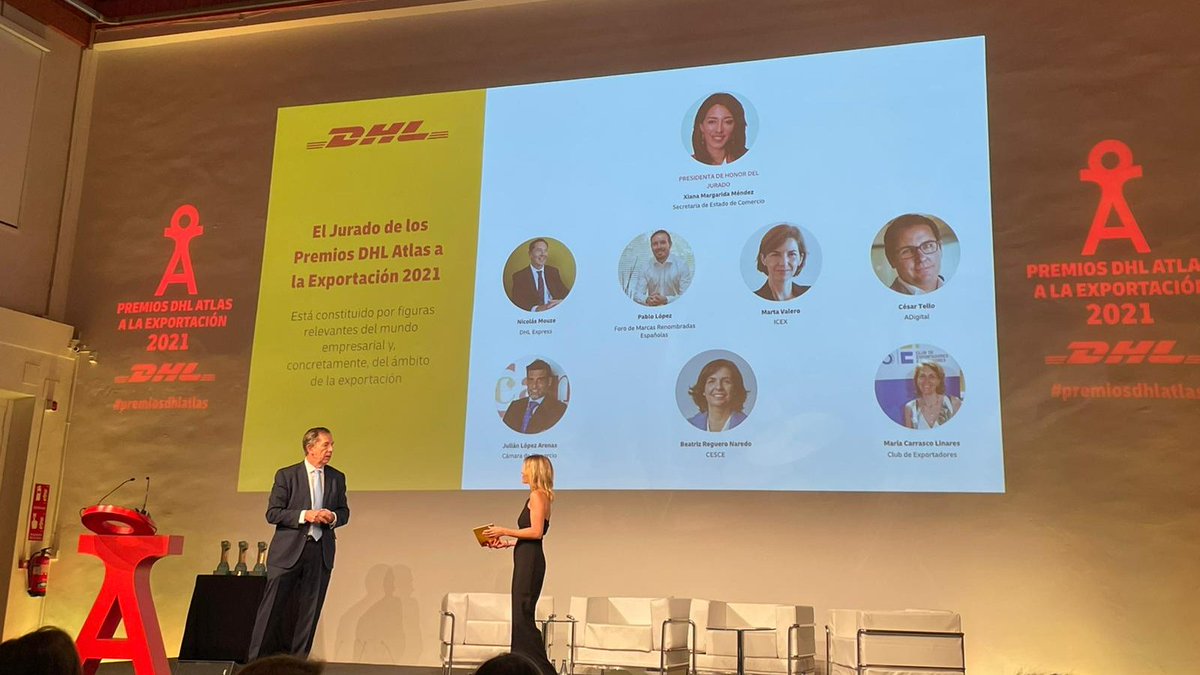 Esta edición hemos incorporado nuevos miembros en el jurado de los #PremiosDHLAtlas.
Figuras relevantes del mundo empresarial y de la exportación que, sin duda, son una pieza fundamental de los galardones.

🔴 Gala en directo 👉🏼youtube.com/watch?v=jtMOdL…