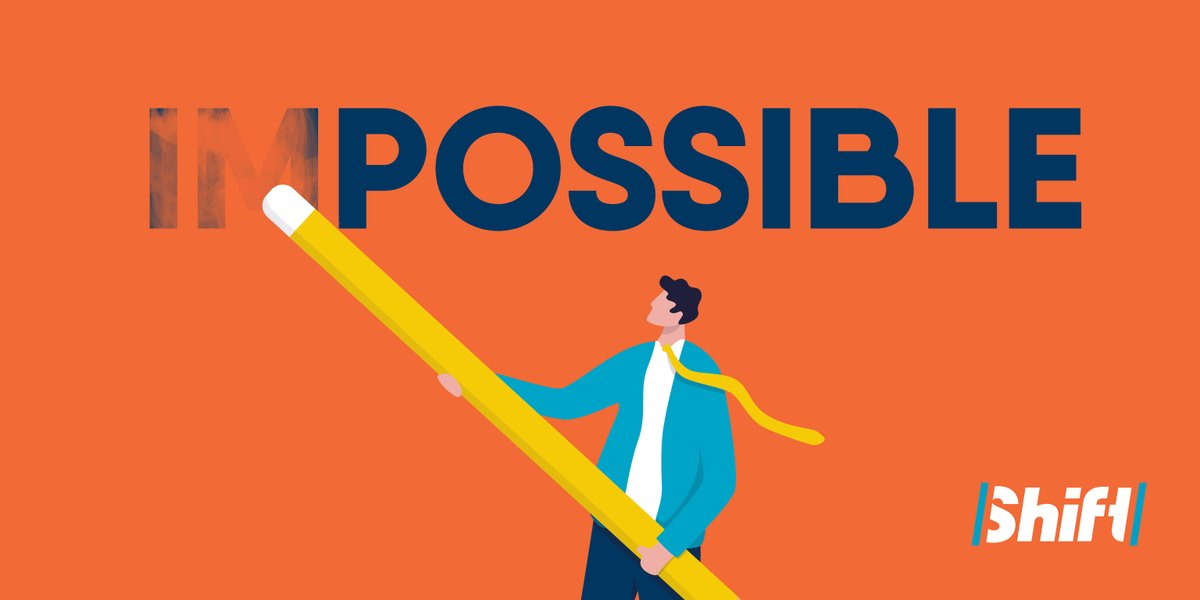So, you have this cool business idea 💡 , but you just don't think it is possible. Erase that thinking by talking to our pals at <a href="/shiftdsm/">Shift Interactive</a>. They turn the impossible into possible without flinching: bit.ly/3tYXkq1 #ThursdayThoughts