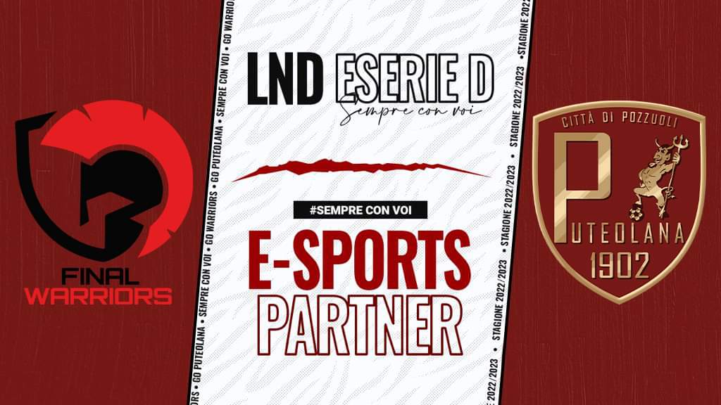 Final Warriors® (@finalwarriorsps) on Twitter photo 𝐅𝐢𝐧𝐚𝐥 𝐖𝐚𝐫𝐫𝐢𝐨𝐫𝐬® || ⚫🔴
Comunichiamo ufficialmente l'inizio della collaborazione con la società sportiva "A.S.D Puteolana 1902".
Rappresenteremo i colori granata per la stagione eSports 2022/2023, gareggiando nella LND eSerieD.
<a href="/PUTEOLANA1902/">PUTEOLANA 1902</a> || <a href="/LNDEsport1/">LND Esport</a> ⚔️ 𝐅𝐢𝐧𝐚𝐥 𝐖𝐚𝐫𝐫𝐢𝐨𝐫𝐬® || ⚫🔴
Comunichiamo ufficialmente l'inizio della collaborazione con la società sportiva "A.S.D Puteolana 1902".
Rappresenteremo i colori granata per la stagione eSports 2022/2023, gareggiando nella LND eSerieD.
<a href="/PUTEOLANA1902/">PUTEOLANA 1902</a> || <a href="/LNDEsport1/">LND Esport</a> ⚔️
