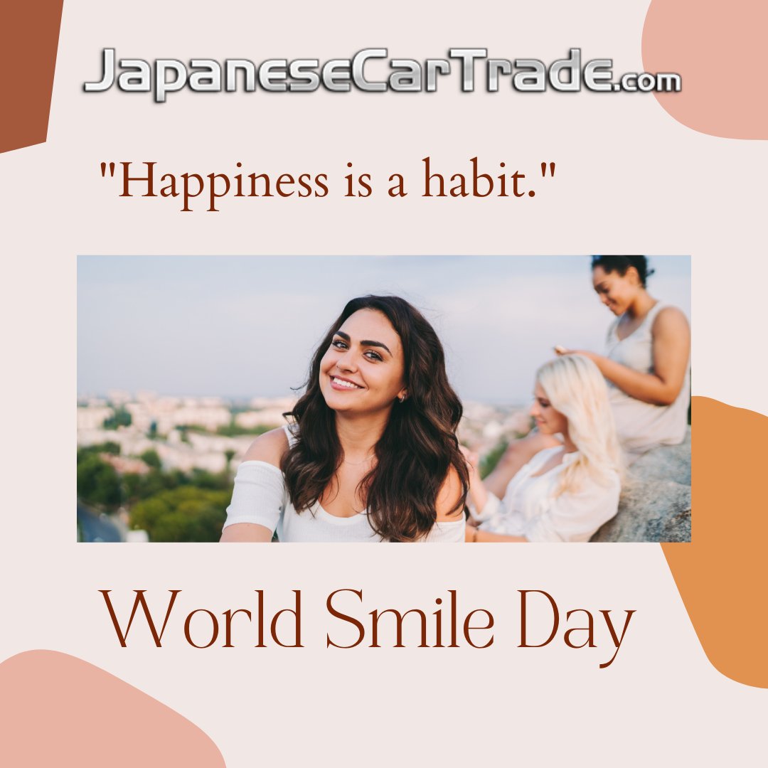 JapanUsedCars's tweet photo. Life is like a mirror that smiles at you when you smile at it. Happy World Smile Day :) https://t.co/J7SX4FsOv4 wishing you all a big smile on this world smile day. https://t.co/qOLBxjU5Ur