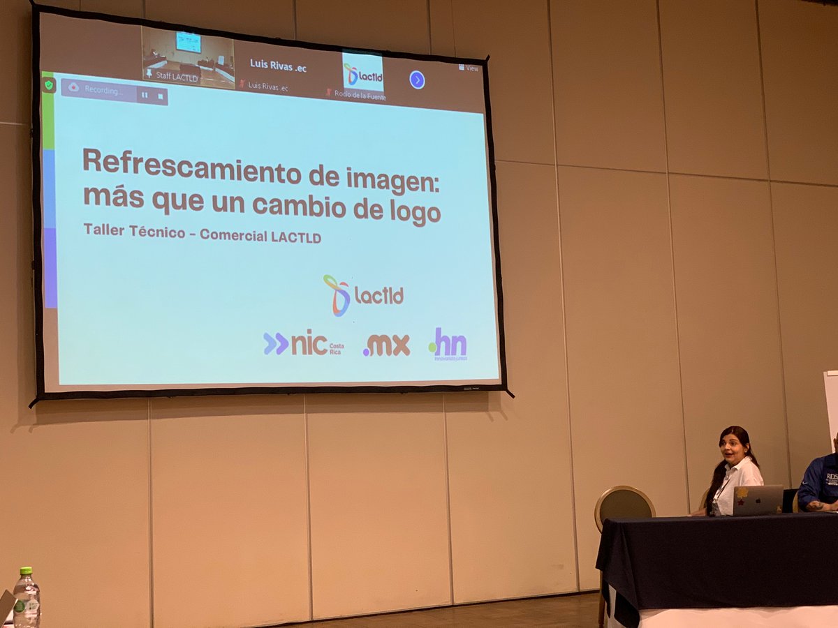 nichaiti's tweet photo. Rebranding by Susana Chaves (.CR), Rafael Gonzales (.HN) and José Ernesto Grimaldo (.MX)
@LACTLD Technical and Commercial Workshop in Santa Cruz de la Sierra, Bolivia
#LACTLD #LACNIC38 #LACNOG2022 https://t.co/GxnUbPM7T2