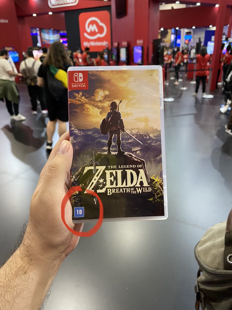 Pegando aqui as mídias físicas na BGS e achei curioso que o Breath of The Wild já vem com a nota do review na capa