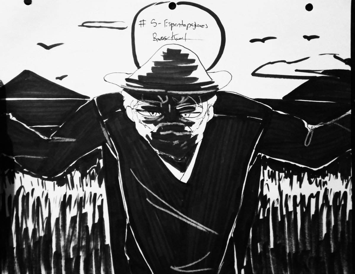 Russ_Kaffee's tweet photo. Día 5 - Espantapájaros 

Lo acabe ayer y me dio hueva subirlo

Este #inktober2022 seguiré la lista de @CatalinaNovelli ✨️ https://t.co/ucmLDXIjND
