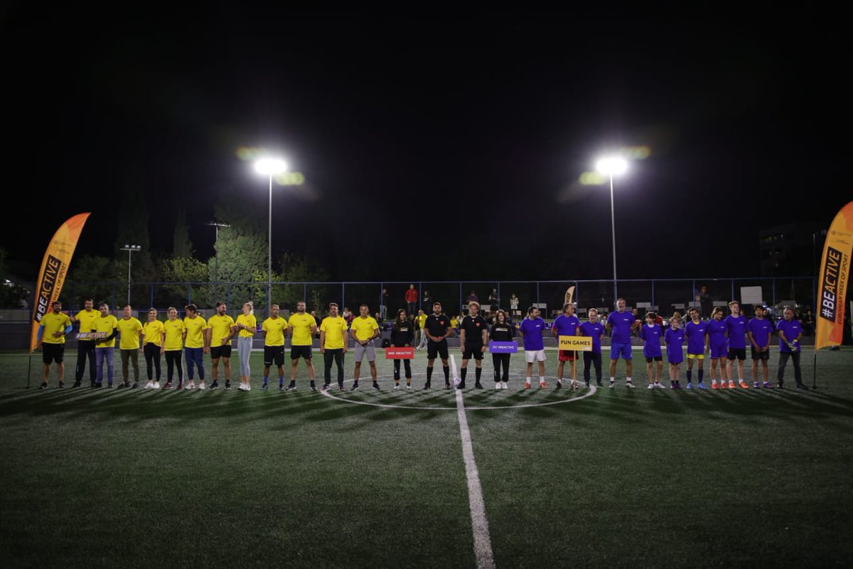 EUAmbME's tweet photo. Sport unites🤸‍♀️, inspires🤹‍♀️, and makes us stronger.💪 
Sports knows no borders!⛷️🏌‍♂️🏂🏄‍♂️🏊‍♀️⛹️‍♂️🚴‍♂️🤾‍♀️🤽‍♂️
Proud of my colleagues who participated in a football match between top 
🇲🇪 athletes and the diplomatic corps.⚽️
Join us in celebrating the power of sports!⚡️ #EUSportWeek in 🇲🇪. https://t.co/VaWrS9RPeC