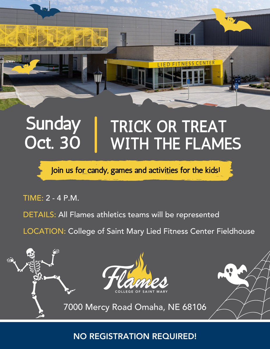 Put this family-friendly event on your calendar! Bring the kiddos for candy, games and fun with CSM student-athletes!