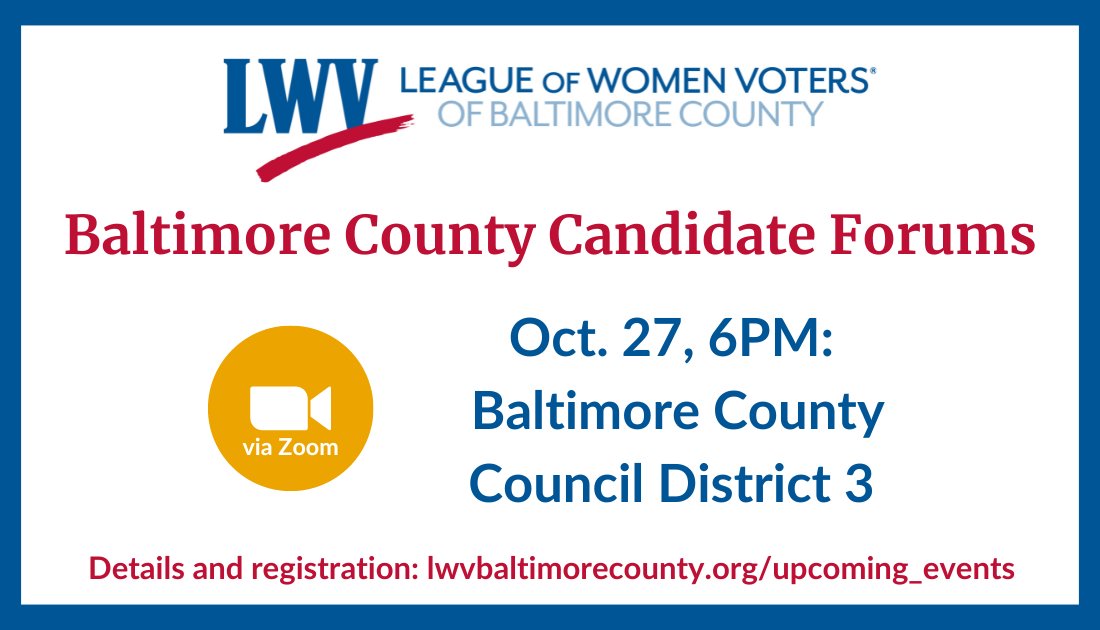 League of Women Voters of Baltimore County tweet media