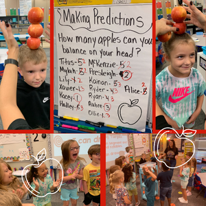 JeffCoTNSchools's tweet photo. Kindergarten students learned that scientists make predictions and do experiments to test those predictions. We read 10 Apples up on Top by Dr. Seuss and made predictions. We had fun being apple scientists!  #JCCORE4 @DandridgeSchool @JeffCoTNSchools 
https://t.co/gcmsssUnsq https://t.co/Yz0SjkMEDk