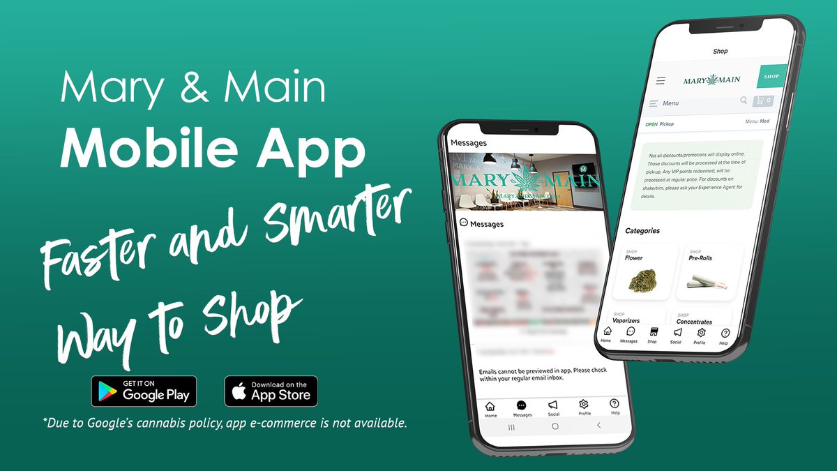 Access to your favorite Mary &amp; Main products, wherever you may be! Download on the App Store or Google Play for exclusive deals on your favorite Mary and Main products.

#maryandmain #health #maryland #mddispensary  #naturalmedicine #applaunch #blackowned #plantmedicine