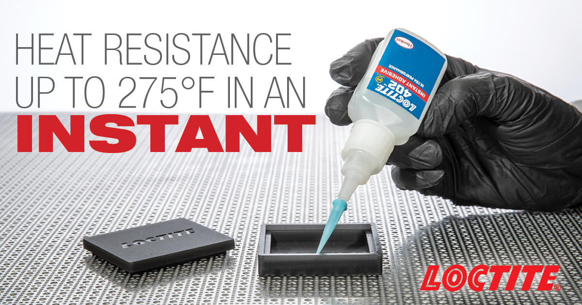The best type of bond is a strong one. That’s why we partner with Loctite and bring you an instant adhesive that can withstand extreme operating temperatures (up to 275°F!). Shop Loctite 402 now! ow.ly/A6iq50KYz53