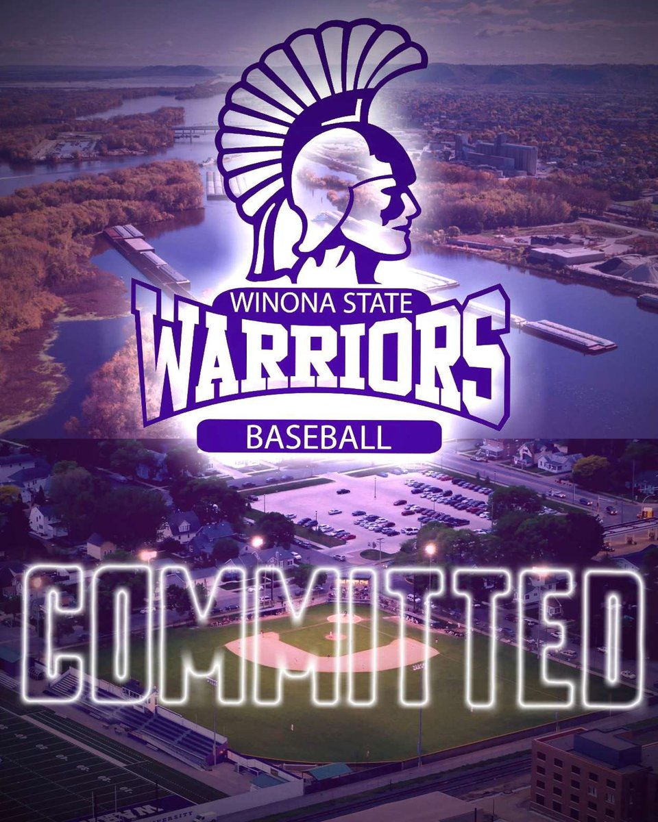 Very excited to announce that I will be committing to Winona State University to further my academic and baseball career! Huge thanks too @pitch2pitch @PBRMinnesota