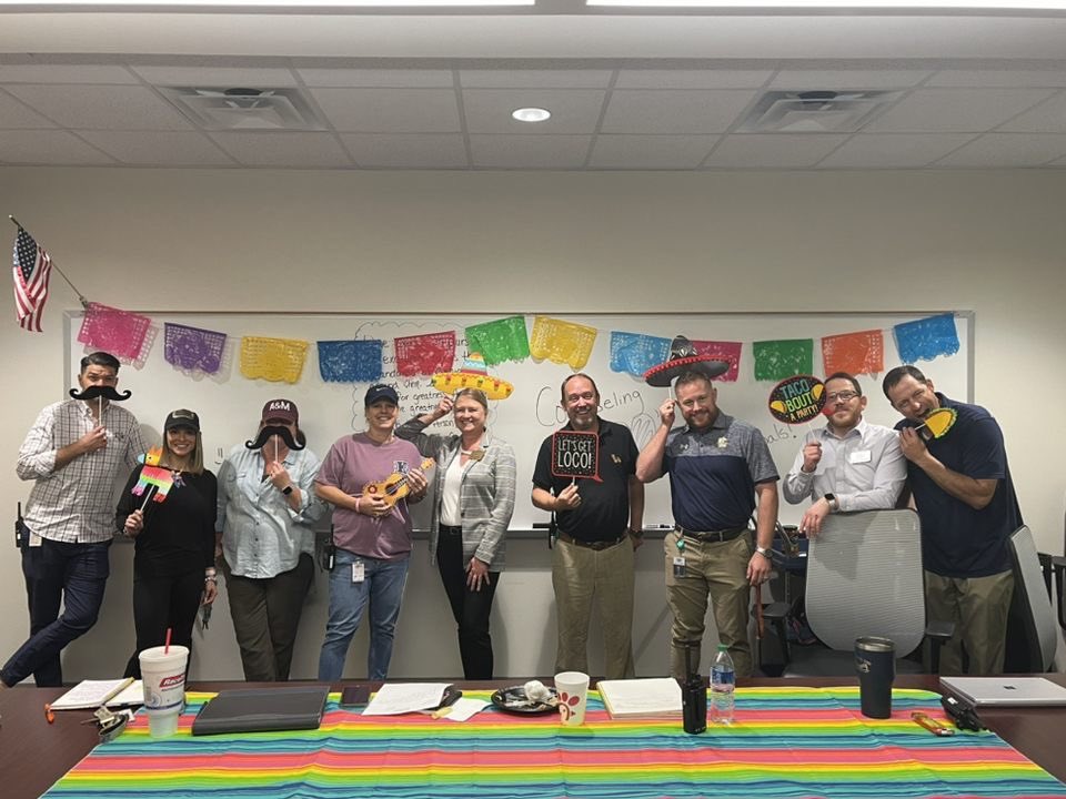 Let’s taco bout our amazing principals!  We wanted to treat our admin team to a special taco bar lunch today. Thank you for all that you do for KHS! #kellerstrong #ALLIN <a href="/MrsSimmonsKHS/">Lisa Simmons</a> <a href="/KHSIndianNation/">Keller High School</a>