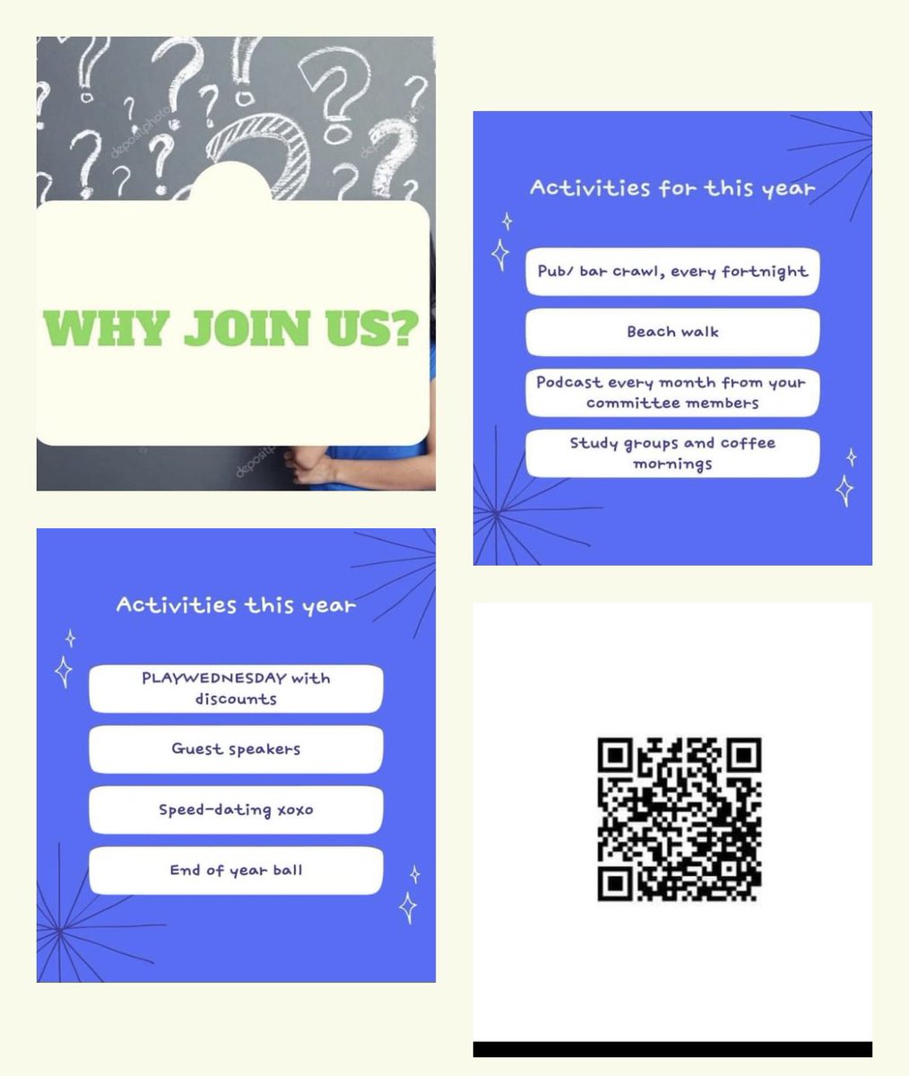 Get involved people 🤘 you will NOT regret it. Please scan the QR code of follow the link below for exclusive access to our events over the course of the year @flwparis <a href="/Beattielauren22/">Lauren Beattie</a> <a href="/supremekunal/">Kunal</a>  sunderlandsu.co.uk/groups/psychol…