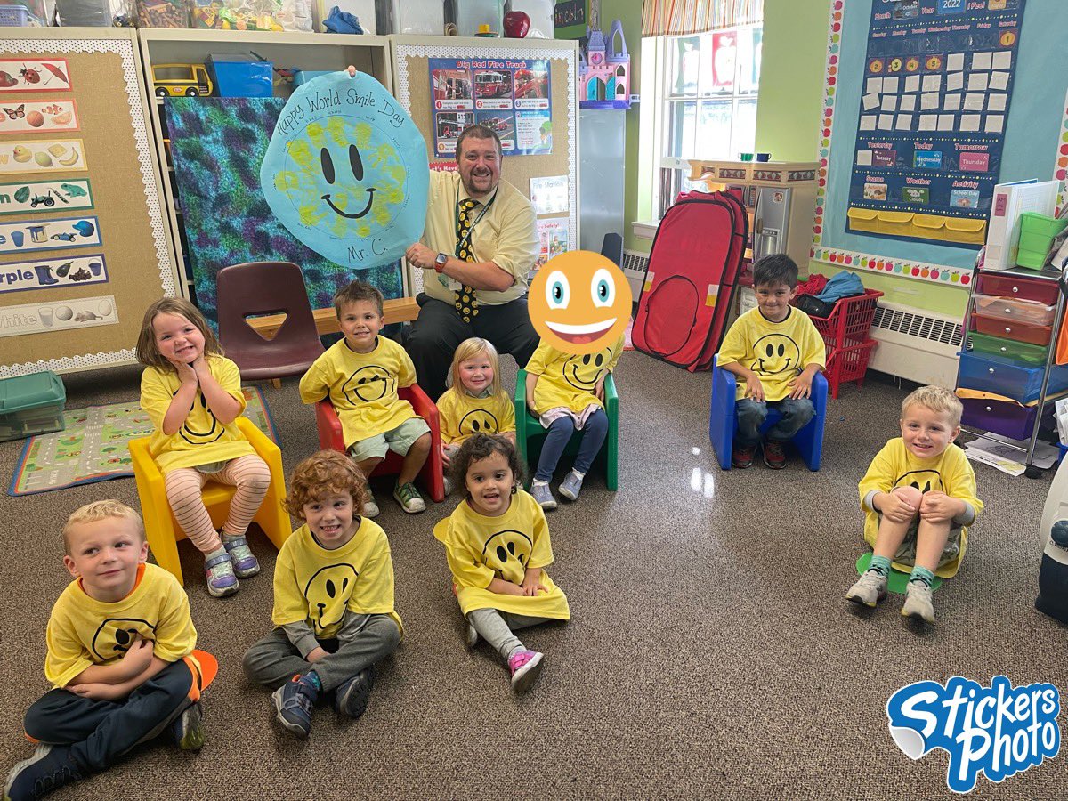 Tomorrow is World Smile Day and our PreK students are reminding all PreK-2 EPS students to wear their smiley face shirts tomorrow! <a href="/WorldSmileDay/">Smiley</a> #BATigerCubPride #WeDigEps