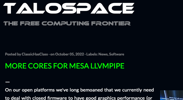 mpc7500v2's tweet photo. More cores for #Mesa #llvmpipe
https://t.co/cyzCaAdAJg

#OpenPOWER #POWER9 #ASpeed #AST2500 #PPC64le #PowerPC #Messa223 https://t.co/JeDqW28f5f