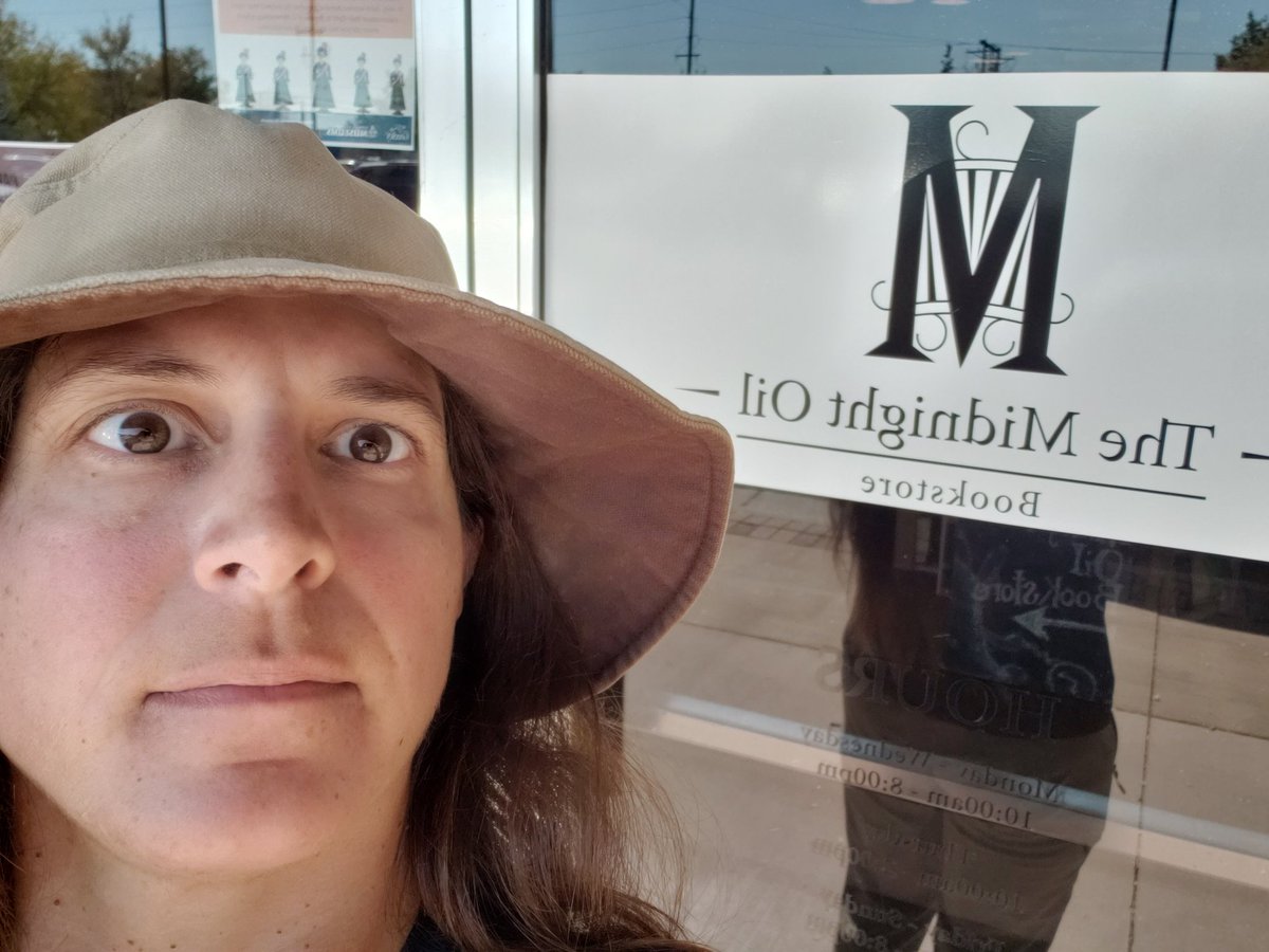 Just had a fantastic visit The Midnight Oil <a href="/GreeleyBooks/">The Midnight Oil Bookstore</a> in Greeley Colorado! They have signed copies of my books. Please forgive my terrible selfie skilz.