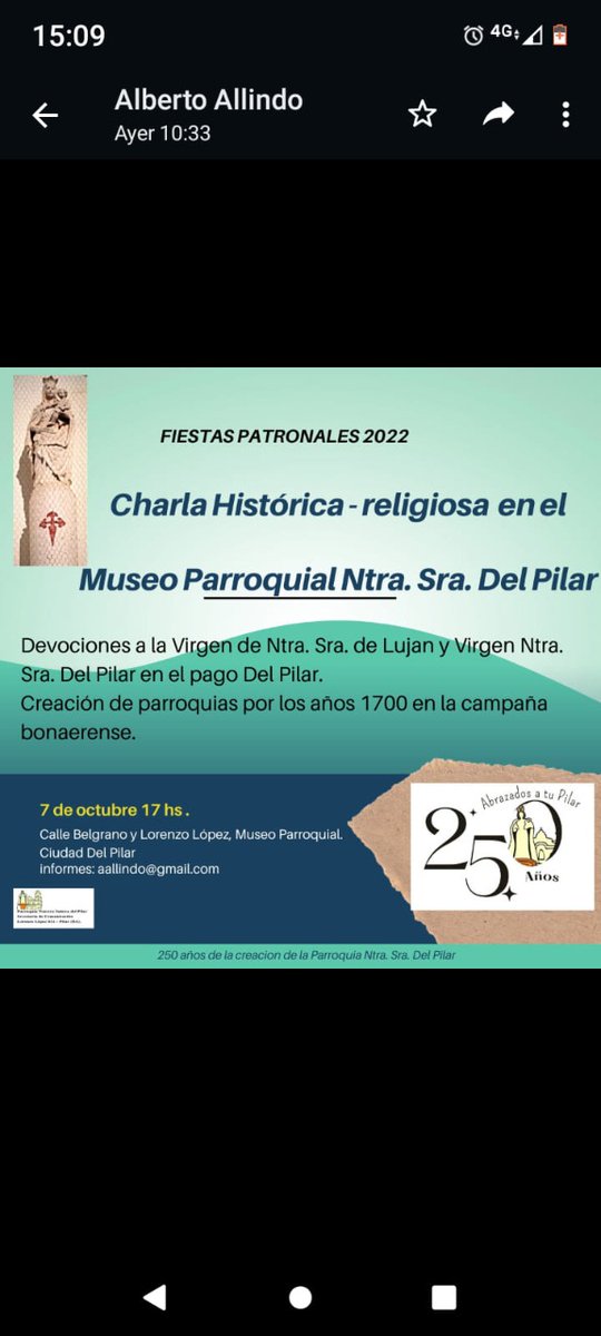 AlbertoAllindo's tweet photo. Viernes 7 de octubre. 17 hs. https://t.co/eJ4mnVxUR6