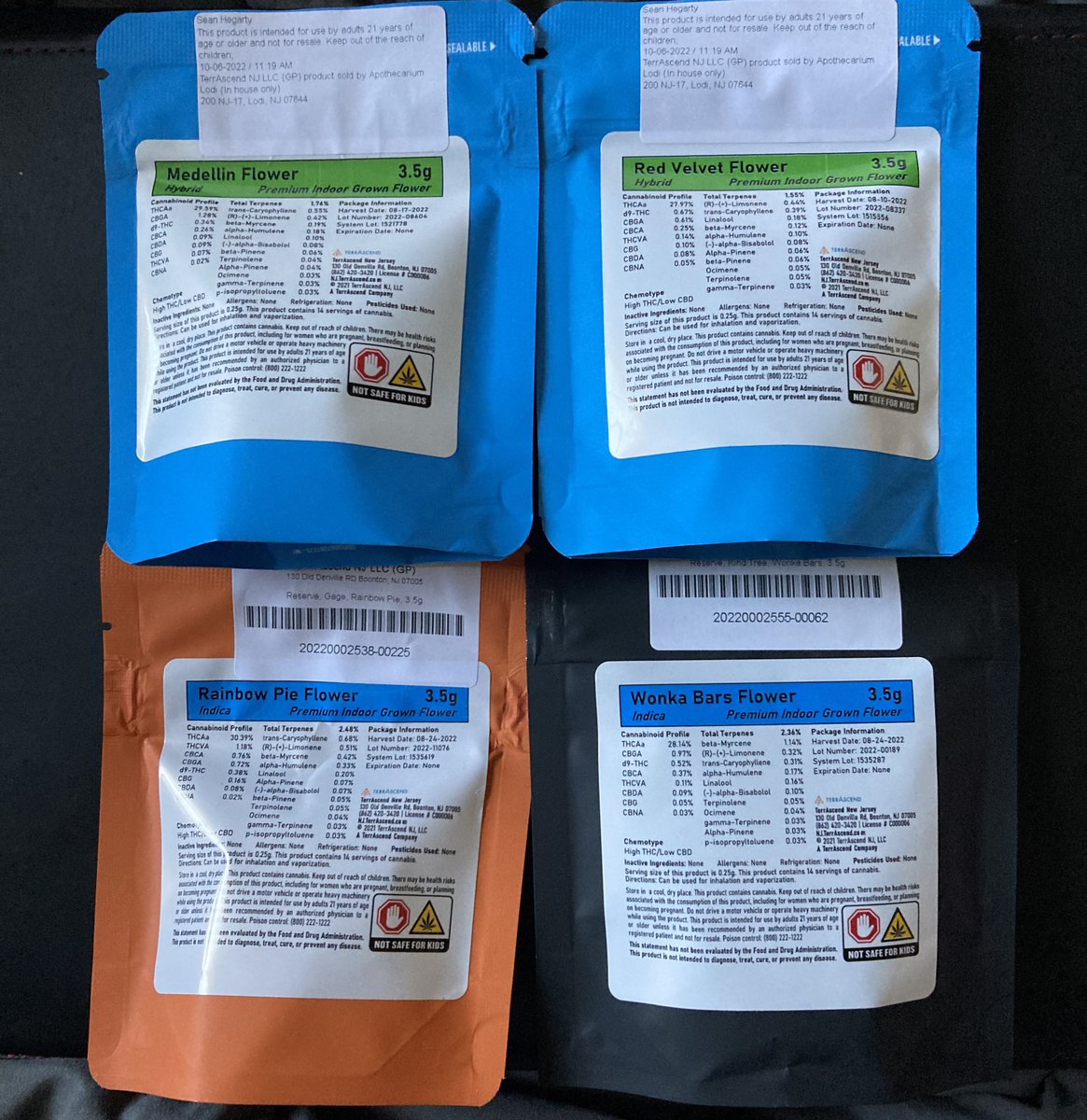 McspagsBags's tweet photo. Got some new strains from @gagecannabisco @cookiesglobal @KindTreeCanna today. Reviews coming soon ๐
#gagecannabis #cookiesenterprises #cookiescannabis #kindtree #njcannabis #njweed #strainreviews #cannabisreviews #njcannabisreviews #njweedreviews #CannabisCommunity #cannabis https://t.co/cn9RRNr0H8