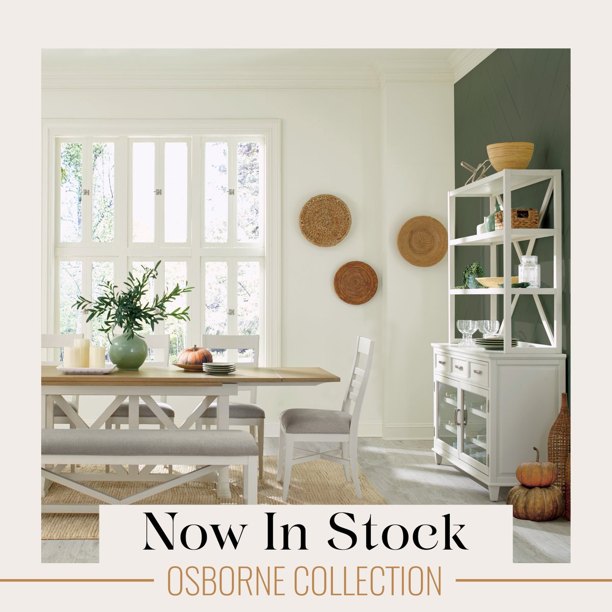 Osborne offers a haven from the hectic lifestyle of day-to-day life. The minimalist approach conveys a sense of modern sleekness. This isn’t your grandma’s beach house anymore. Available in a mix of our Timeless Oak, Winter White and Gray Skies finishes. #riversidefurniture