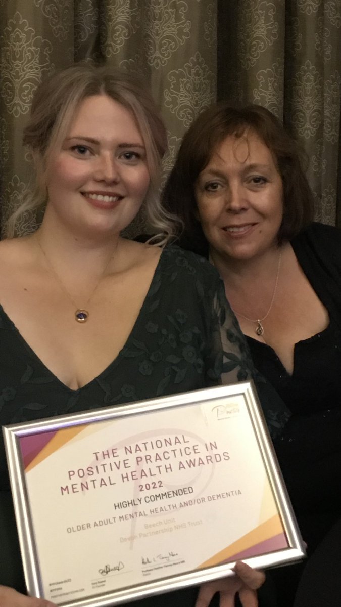 And in our second category nomination- we came highly commended! Over 800 entries were received this year. What a proud moment for <a href="/DPT_NHS/">Devon Partnership NHS Trust</a> and The Beech Unit Team <a href="/lewisjjp/">Lewis Powell 🌈</a> <a href="/rmn_jayne/">#hellomynameisjayne</a> @DPT_ChiefExec <a href="/DPT_Jobs/">Join Devon Partnership NHS Trust</a> #MHAwards22