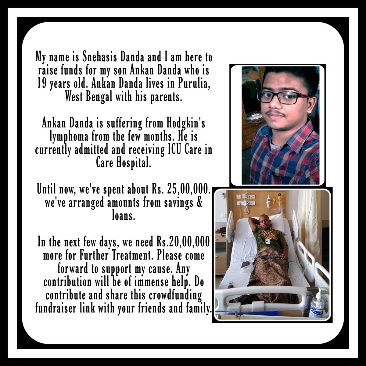 iam_gm021's tweet photo. Please help 🙏🏼🙏🏼 (everyone)
SNEHASIS DAND
(Father of the Patient )
ACCOUNT NUMBER= 4104101004542
CANARA BANK.
IFSC CODE = CNRB0004104
UPI ID: chotonada703@okhdfcbank
UPI NUMBER = 9932466797 
@iamsrk @SonuSood @SoodFoundation @tatatrusts @ketto @idevadhikari @MamataOfficial https://t.co/NpPElsJUtD